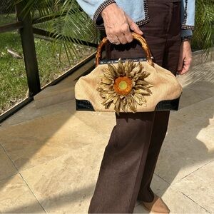 Up cycled fall purse. Ann Taylor purse. I added the flower
